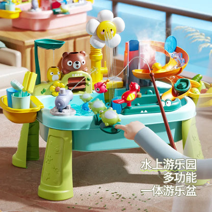 Juguetes de cocina para niños, eléctricos, divertidos, juego de agua, lavabo, pesca, lavavajillas, juego de rol para el hogar, juguete de educación temprana para bebés