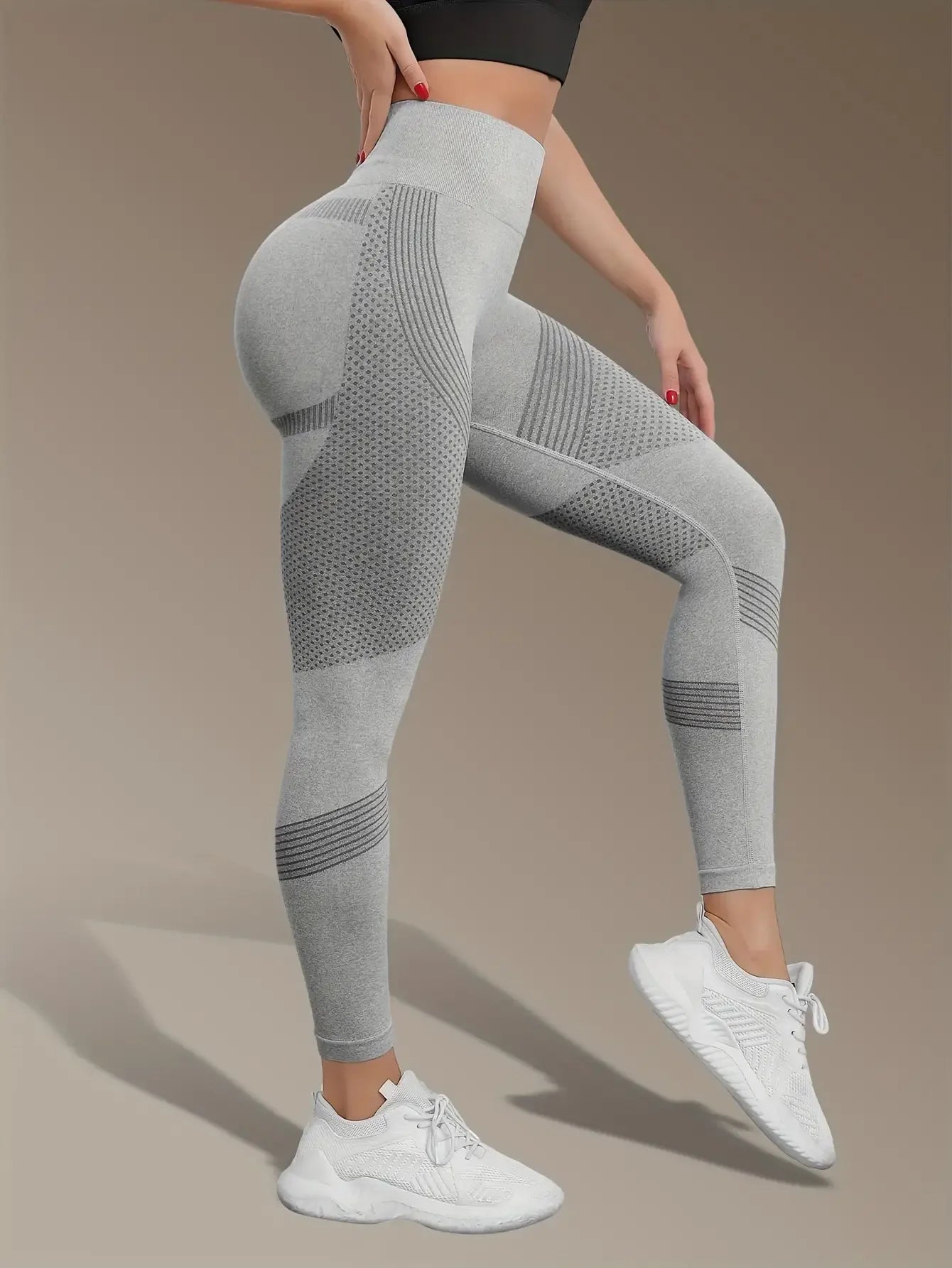 Women's High Waist Seamless Yoga Pants - Quick-Drying、Elastic Sports Pants，Suitable for fitness and training