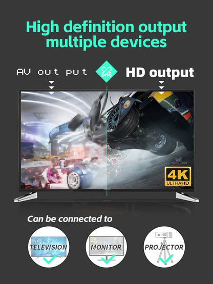 Juego retro con controlador inalámbrico de 2.4G, consola de juegos clásica con detección de movimiento 4k, videojuego integrado con 1000 juegos de NES.
