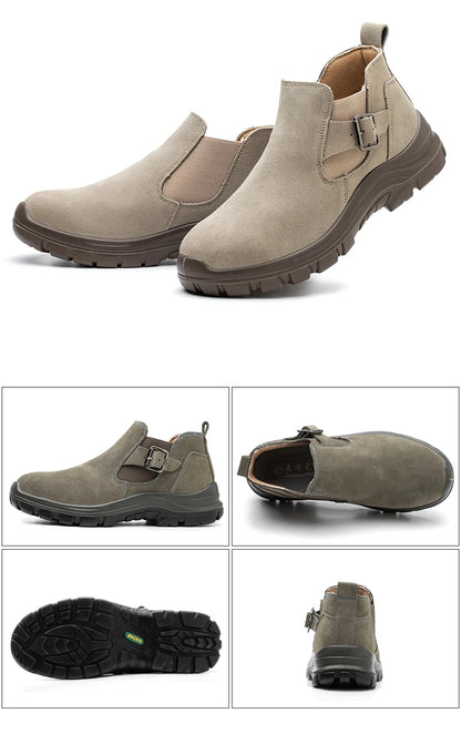 Zapatos de seguridad de moda con puntera de acero para hombre, zapatillas de trabajo, tenis de seguridad, protección industrial para los pies. Originales.