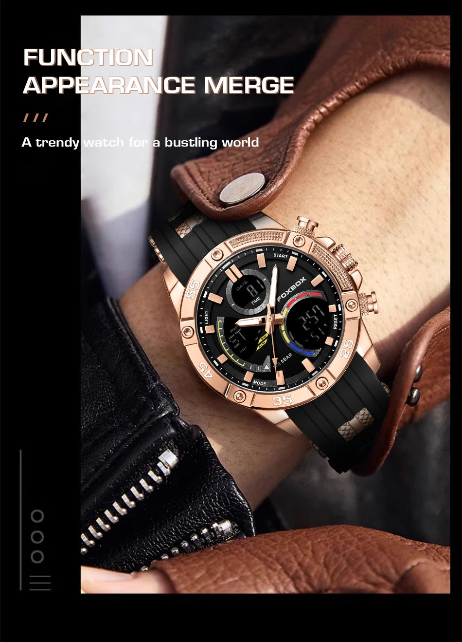 Relojes militares de moda para hombre LIGE, reloj cronógrafo deportivo original de lujo para hombre, reloj de cuarzo resistente al agua, reloj de pulsera digital