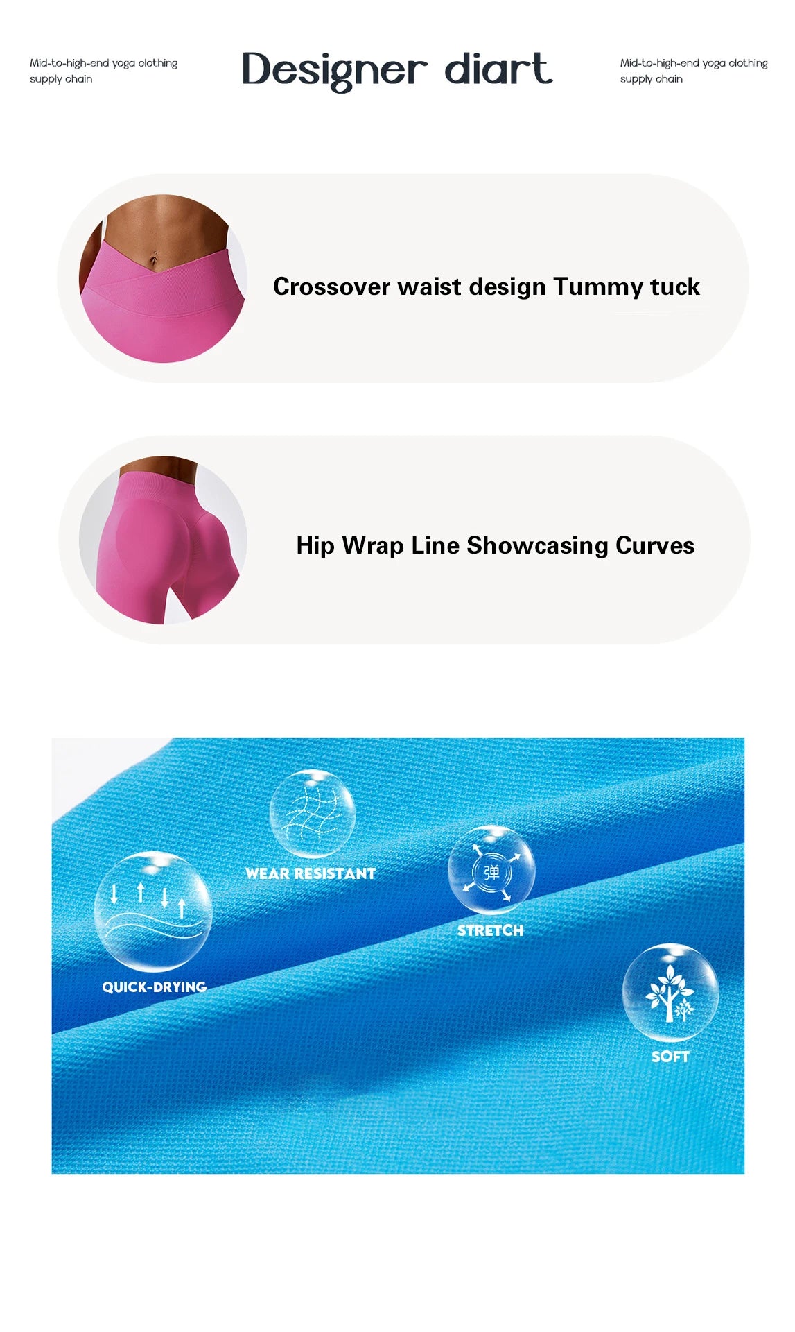 Leggings de yoga de alta calidad Hearuisavy para mujer, ideales para fitness al aire libre y gimnasio. Leggings transpirables para entrenamiento, con efecto push-up.