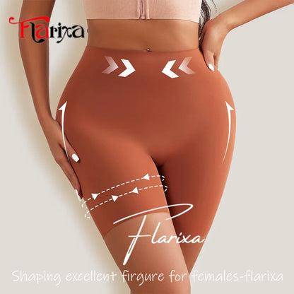 Pantalones cortos de seguridad de cintura alta Flarixa, antirozaduras, ropa interior tipo bóxer, ropa interior protectora para debajo de los vestidos, pantalones de ciclismo