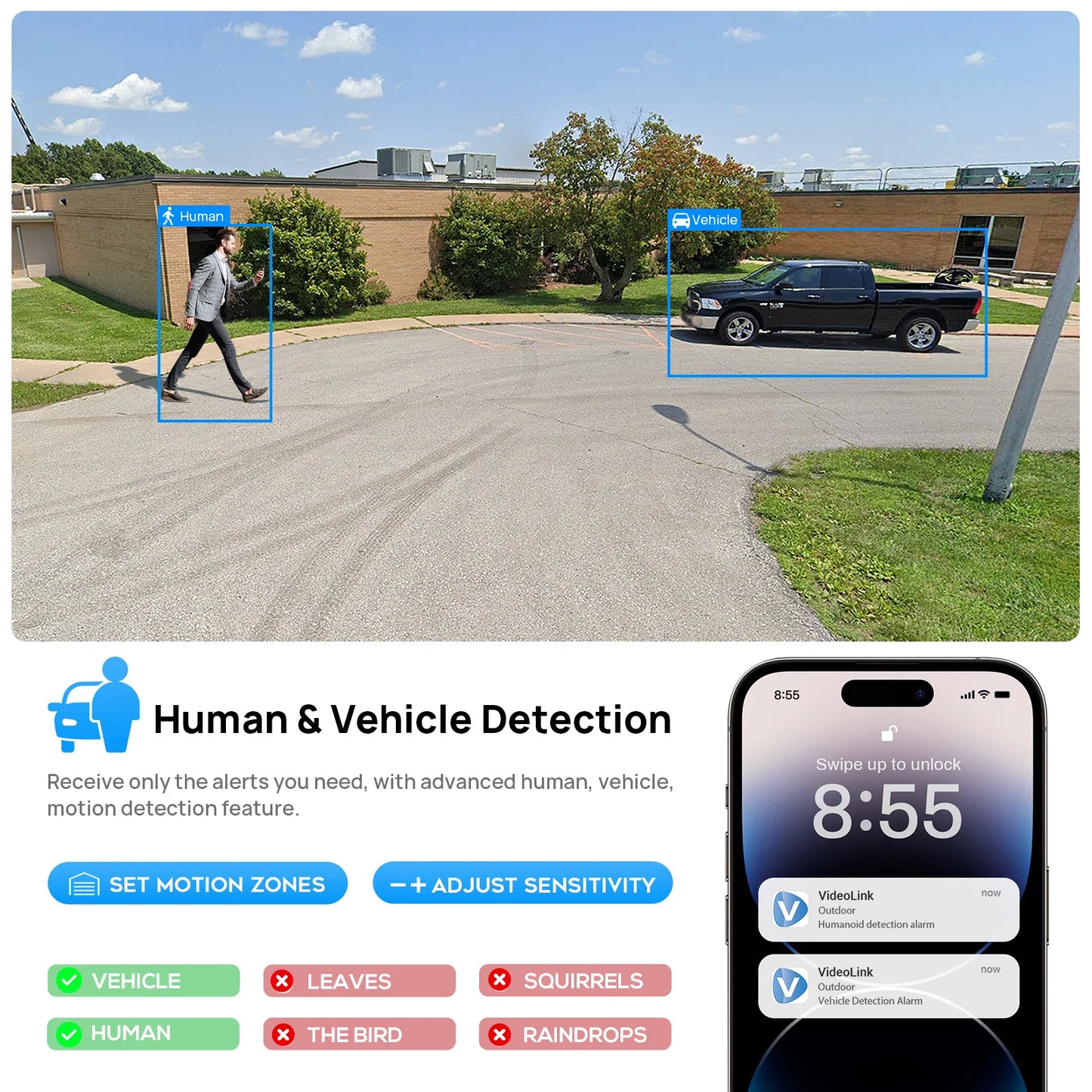 Cámara IP PTZ de 8 MP con zoom 40x, seguimiento de personas y vehículos, audio bidireccional, vigilancia exterior, Plug &amp; Play, compatible con NVR HIK y Hikvision.