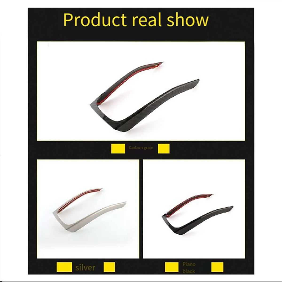Accesorios de decoración interior para el marco de la caja de cambios de la consola del automóvil para Audi A4L/A5 S4 S5 09-16 (modificación del vehículo)
