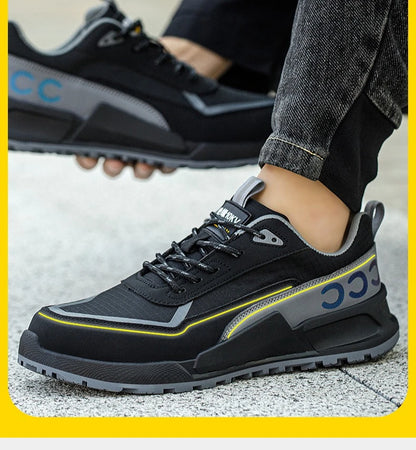 Calzado de protección laboral para hombre, anti-aplastamiento, anti-perforación, aislante 10KV, resistente al desgaste, calzado eléctrico de seguridad.