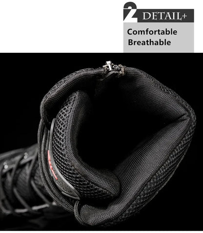 Botas altas de piel para hombre de alta calidad, transpirables, estilo desértico, ideales para actividades al aire libre. Botines antideslizantes para senderismo.