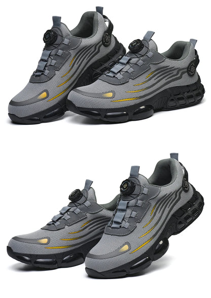 Work Safety Shoes Men Women Steel Toe Sneakers Air Cushion Indestructible Security Protection Safety Boots Size 47 48 Footwear