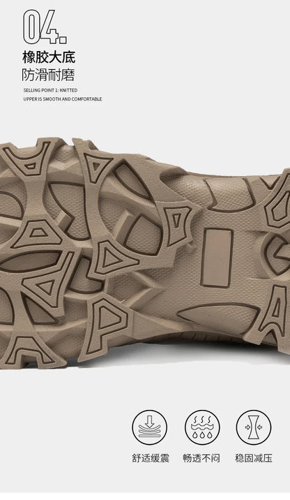 Botas tácticas para hombre con cordones, estilo militar, para trabajo en el desierto, botas de senderismo, botas de escalada, botas del ejército, unisex, tallas grandes, marca para hombre, impermeables