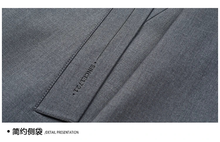 Gabardina coreana Maxbarley para hombre, otoño 2025, estilo casual de negocios, cortavientos, abrigo largo de estilo urbano.