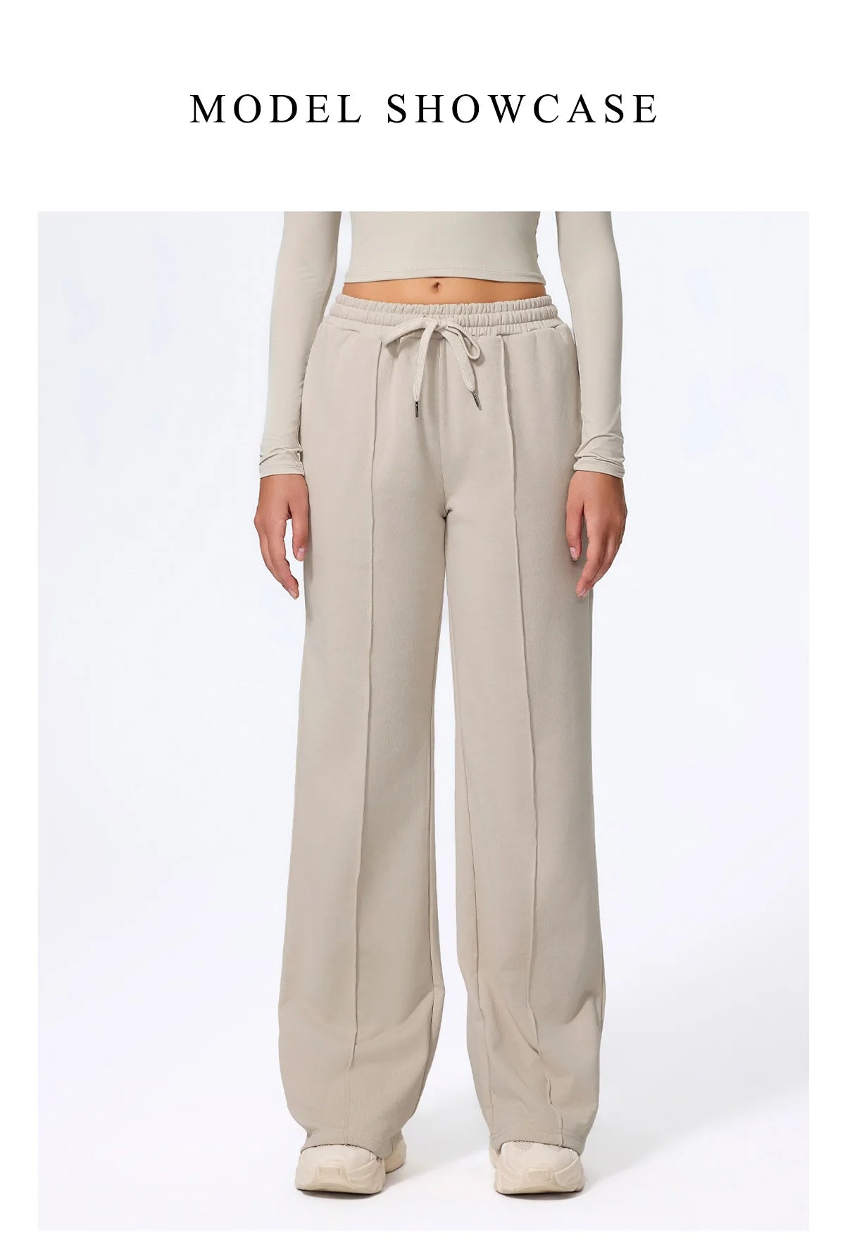 Pantalones largos de yoga para mujer, cálidos para invierno y otoño, para gimnasio, entrenamiento, estilo holgado, deportivos, de cintura alta, con cordón ajustable.