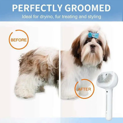 Cepillo de vapor caliente para gatos con spray para perros, cepillo de masaje con vapor para mascotas, peine depilatorio, peine de masaje con vapor para perros y gatos de pelo largo