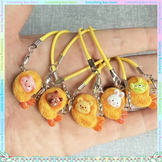 Nuevos accesorios de decoración para muñecas, adecuados para muñecas Labubu de 10 a 17 cm, lindo colgante de camarón, regalo para niños.