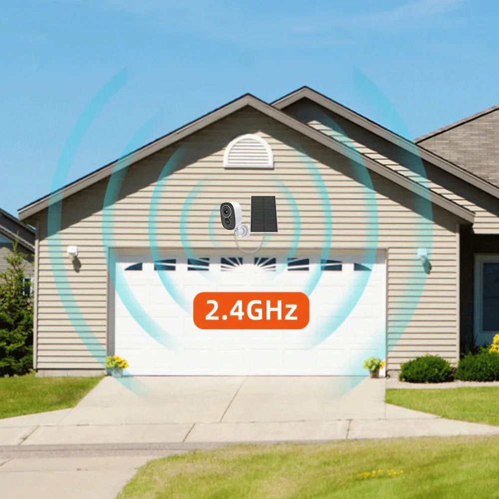 Cámara de seguridad exterior inalámbrica Tuya de 5 MP con WiFi y energía solar, batería de bajo consumo, sensor PIR de presencia, cámara IP de vigilancia a color para visión nocturna