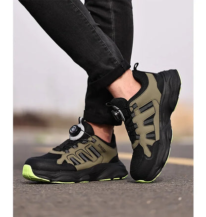 Calzado de seguridad laboral para hombre, resistente a impactos y perforaciones, con puntera de acero, tejido ligero y protección Flykned.