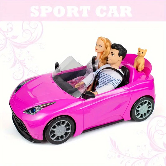 Modelo de coche, juguetes para niños, coche para exteriores, juego para niños, casa de muñecas, accesorios para muñecas de 30 cm, regalo de cumpleaños y Navidad, juguete DIY