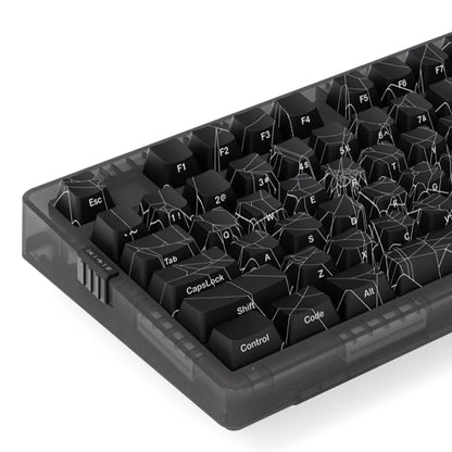 Teclado mecánico ZORNHER ZH980 Spider Web, inalámbrico, 2,4 G, Bluetooth, personalizado, para oficina, HIFI, silencioso.