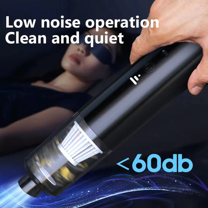 Xiaomi Aspiradora portátil con colector de polvo, potente succión, eléctrica, inalámbrica, inteligente, para el hogar, limpieza del coche, 2025