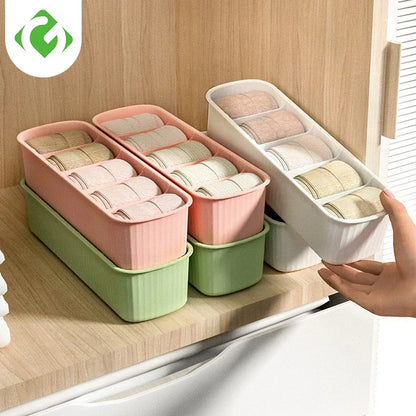 Caja de almacenamiento de calcetines, cajón organizador de calcetines, armario organizador para sujetadores, ropa interior, organizador de urticaria, organización de cajones