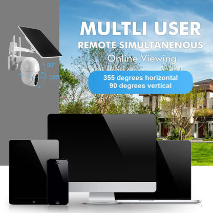 Cámara solar WiFi Tuya para exteriores, resistente al agua, 3 MP, 5 W, batería de 10000 mAh, aplicación Smart Life, PTZ inalámbrico, PIR, CCTV, seguimiento automático, 2K