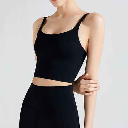 Ropa interior deportiva para mujer, cinturón de secado rápido, almohadilla para el pecho, correa para la espalda, ajuste completo, chaleco color piel, primavera y verano, novedad (2024)