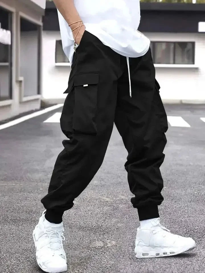 Retro Workwear Loose Sports Men's Casual Pants Straight Leg Trousers Spring Autumn Popular Long Pants Comfortable Fit