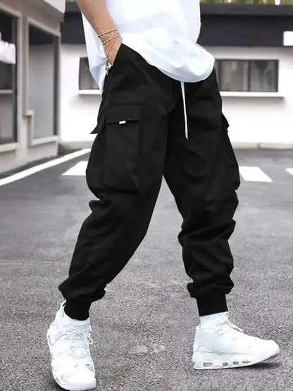 Retro Workwear Loose Sports Men's Casual Pants Straight Leg Trousers Spring Autumn Popular Long Pants Comfortable Fit