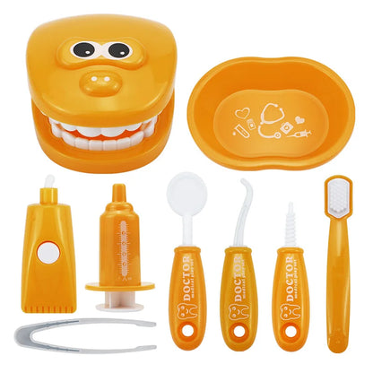 Juguetes Montessori para niños, interacción entre padres e hijos, para niñas y niños, dentistas, revisión de dientes, modelo de doctor, juego de rol, juguete de aprendizaje para bebés y niños.