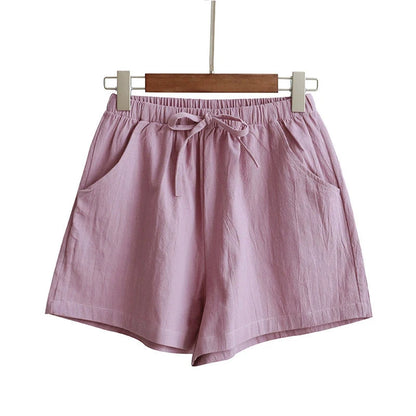 Pantalones cortos de verano para mujer, informales, de cintura alta, para adolescentes y niñas, transpirables, para correr y playa