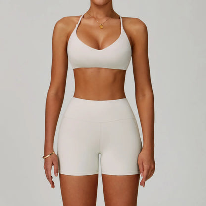 2 Piece Set Women's Tracksuit Fitness Clothes Yoga Sets Sportswear Workout Bra High Waist Leggings Set Gym Clothing Sports Suits
