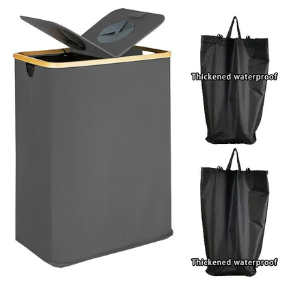 Cesta de tela Oxford de gran capacidad para ropa sucia, impermeable, plegable, para uso doméstico, cesta de almacenamiento ordenada para organizar el hogar.