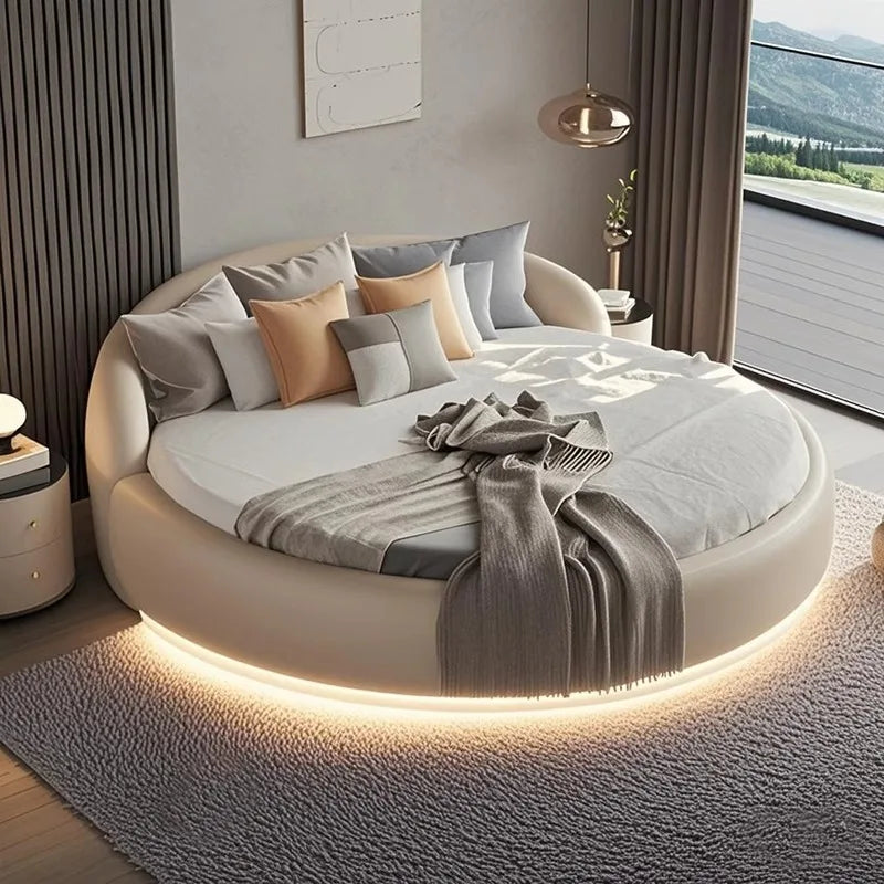 Cabecero de cama japonesa minimalista tapizado mesitas de noche cama moderna marco para dormir camas de matrimonio dormitorio muebles
