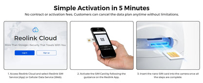 Cámara de seguridad celular REOLINK 4K, SIM 3G/4G LTE, alimentación solar, visión nocturna a color, almacenamiento local/en la nube, cámara exterior con batería