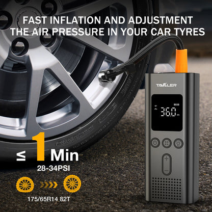 Bomba de aire inalámbrica de 150 psi, inflador de neumáticos eléctrico portátil para coche, bicicleta, motocicleta, compresor de aire, inyector, accesorios para bicicleta.