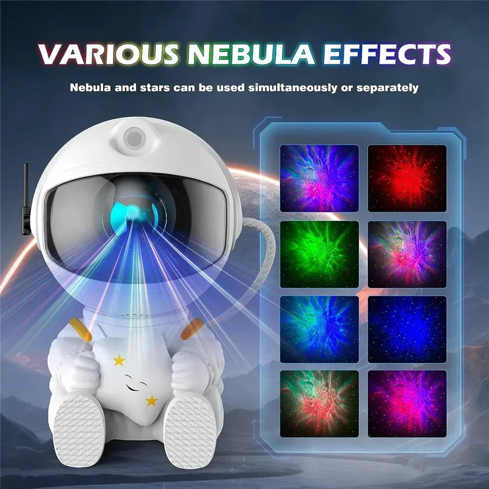 Proyectores de galaxias y estrellas, proyección LED de astronautas, iluminación ambiental, decoración de dormitorios, regalos