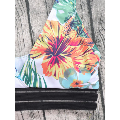 Bikini con estampado sexy de moda 2024 para mujer, traje de baño de cintura alta, traje de baño para mujer, traje de baño para natación, ropa de playa de verano