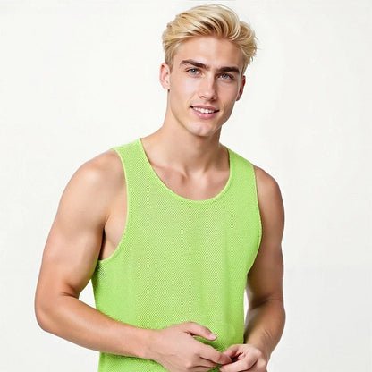 Chaleco deportivo, traje de entrenamiento sin mangas para correr, suelto, de secado rápido para hombres, top profesional transpirable y que absorbe el sudor