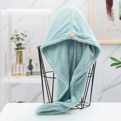 Toalla de secado rápido para cabello largo para mujer, toallas de microfibra suave, gorro de ducha, gorro de baño, gorro de secado rápido para cabello seco, turbante para mujer.