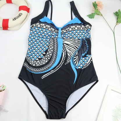 2024 One Piece Swimsuit Sexy Ruched Tummy Control Swimwear Women Vintage Solid Monokini Beachwear Female Bathing Suit Plus Size