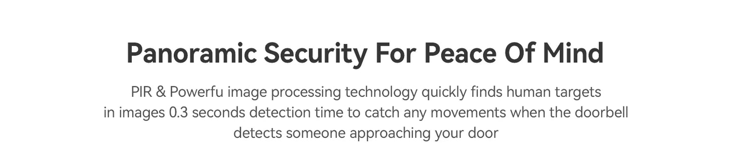 IMOU 4k Video Doorbell 3 with Chime fisheye lens Human Package Detection Rechargeable Battery Two-way Talk Waterproof 360° View