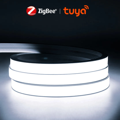 Tira LED COB inteligente ZigBee 3.0 Wifi Tuya de 5V con luz USB, cinta LED neón con regulador de intensidad, controlador LED compatible con Alexa, lámpara de armario, decoración