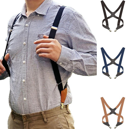 Nuevos tirantes ajustables para hombre, tirantes con clip en la espalda, cinturón elástico para pantalones y tirantes para hombre y mujer.