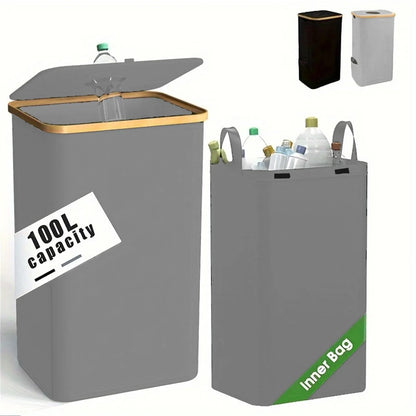 Cesta de tela Oxford de gran capacidad para ropa sucia, impermeable, plegable, para uso doméstico, cesta de almacenamiento ordenada para organizar el hogar.