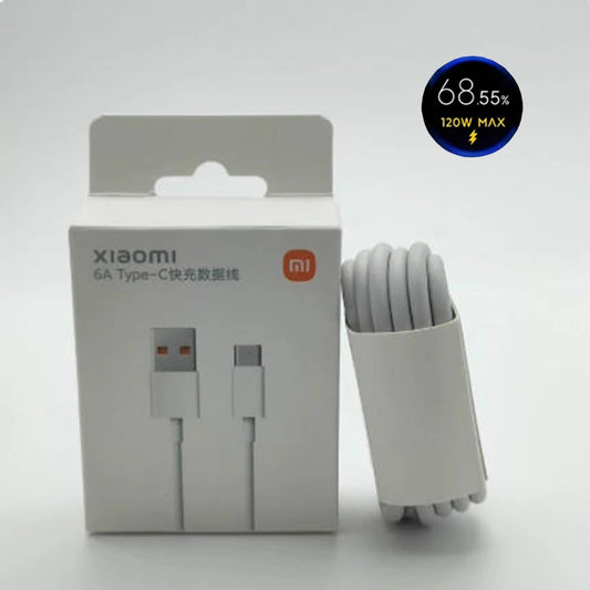 Cable de carga rápida original tipo C de 6 A, 1/1,5/2 m, para Xiaomi Poco M5S, M6 Plus, K80, 67 W, 120 W, carga rápida MI Turbo Charger.