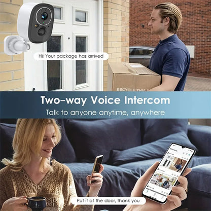 Cámara de seguridad exterior inalámbrica Tuya de 5 MP con WiFi y energía solar, batería de bajo consumo, sensor PIR de presencia, cámara IP de vigilancia a color para visión nocturna