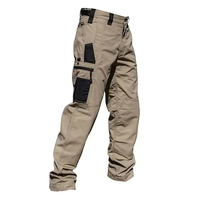 Pantalones cargo para hombre, pantalones de trabajo con múltiples bolsillos, pantalones tácticos casuales, ropa de abrigo para hombre, pantalones rectos resistentes al desgaste para otoño e invierno.
