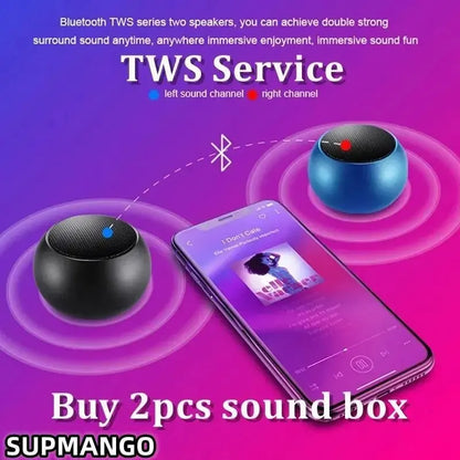 Altavoz Bluetooth inalámbrico M3 Flash, portátil, pequeño, de acero, metal, subwoofer pesado, para exteriores, minialtavoz Bluetooth pequeño