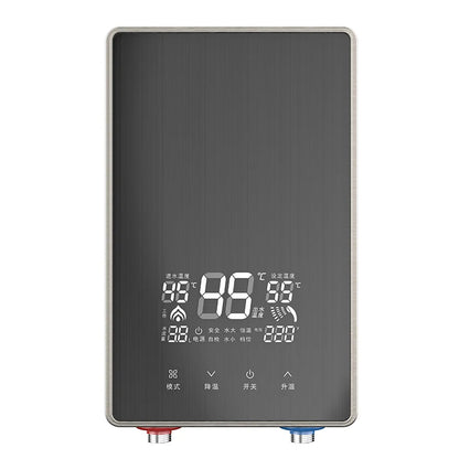 Calentador eléctrico instantáneo de agua IPX4, 7500 kW, calentamiento rápido, sin tanque, con pantalla LED y resistencia al agua.