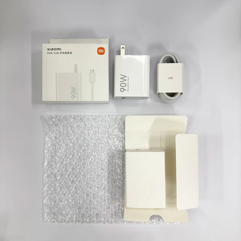 Xiaomi 90W Charger Fast Turbo Charging Wall Power Adapter 1M 6A Type C Cable Xiaomi Mi 15 14 Ultra Pro POCO X7 X6 Redmi Note 11T