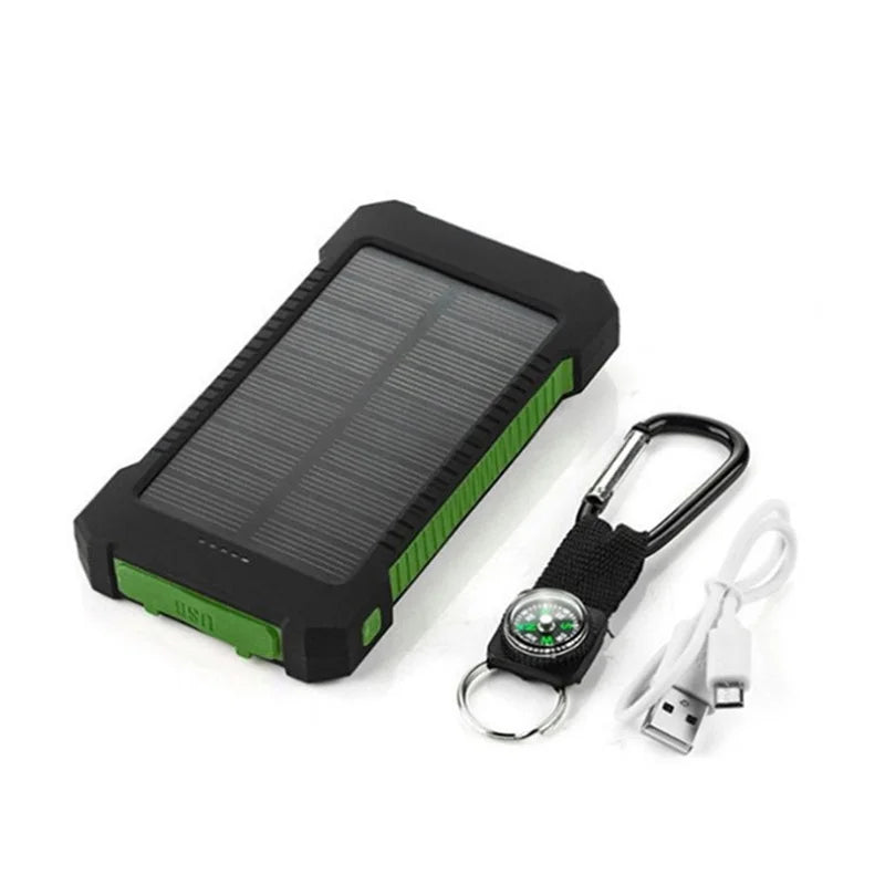 Banco de energía solar Xiaomi de 500.000 mAh, gran capacidad, carga súper rápida, batería externa portátil para exteriores para iPhone, Huawei y Samsung.